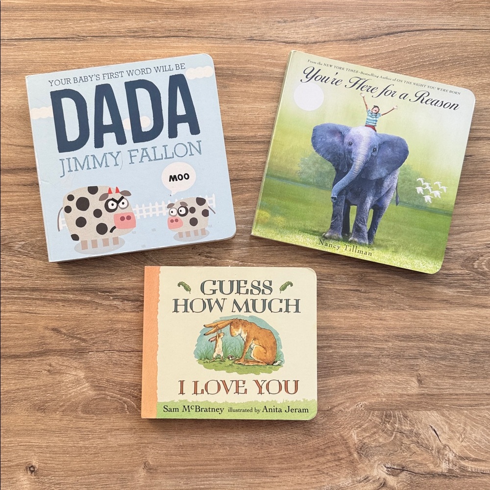 Lot of 3 Baby Children’s Board Books DADA Guess How Much I Love You PLUS